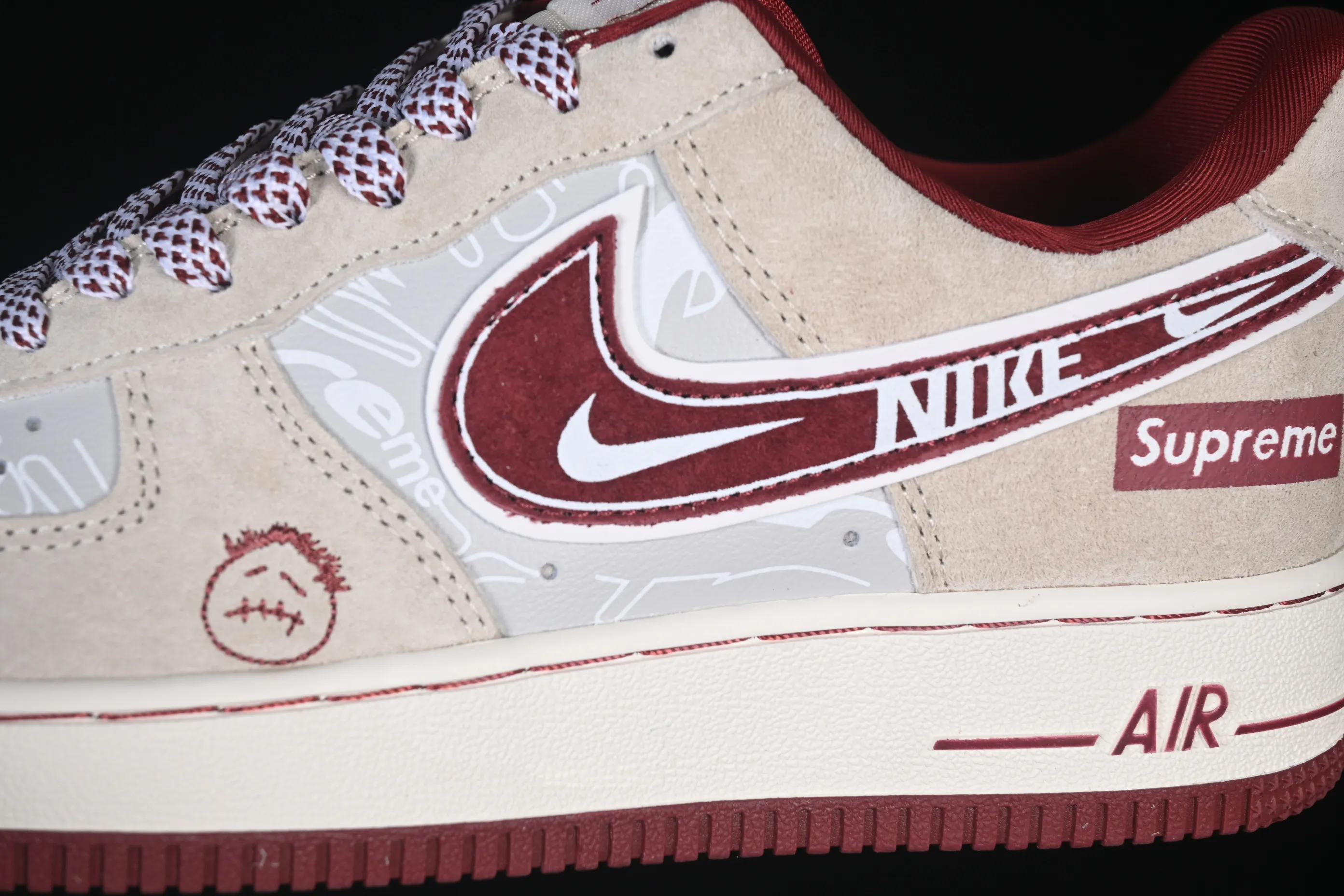 All Categories Nk Air Force 1 Air Force Series Nk Air Force 1 Low Air Force Low Nike Air Force 1'07 Low Light Rice Wine Red Air Force One Low Casual Shoes SS1979-012